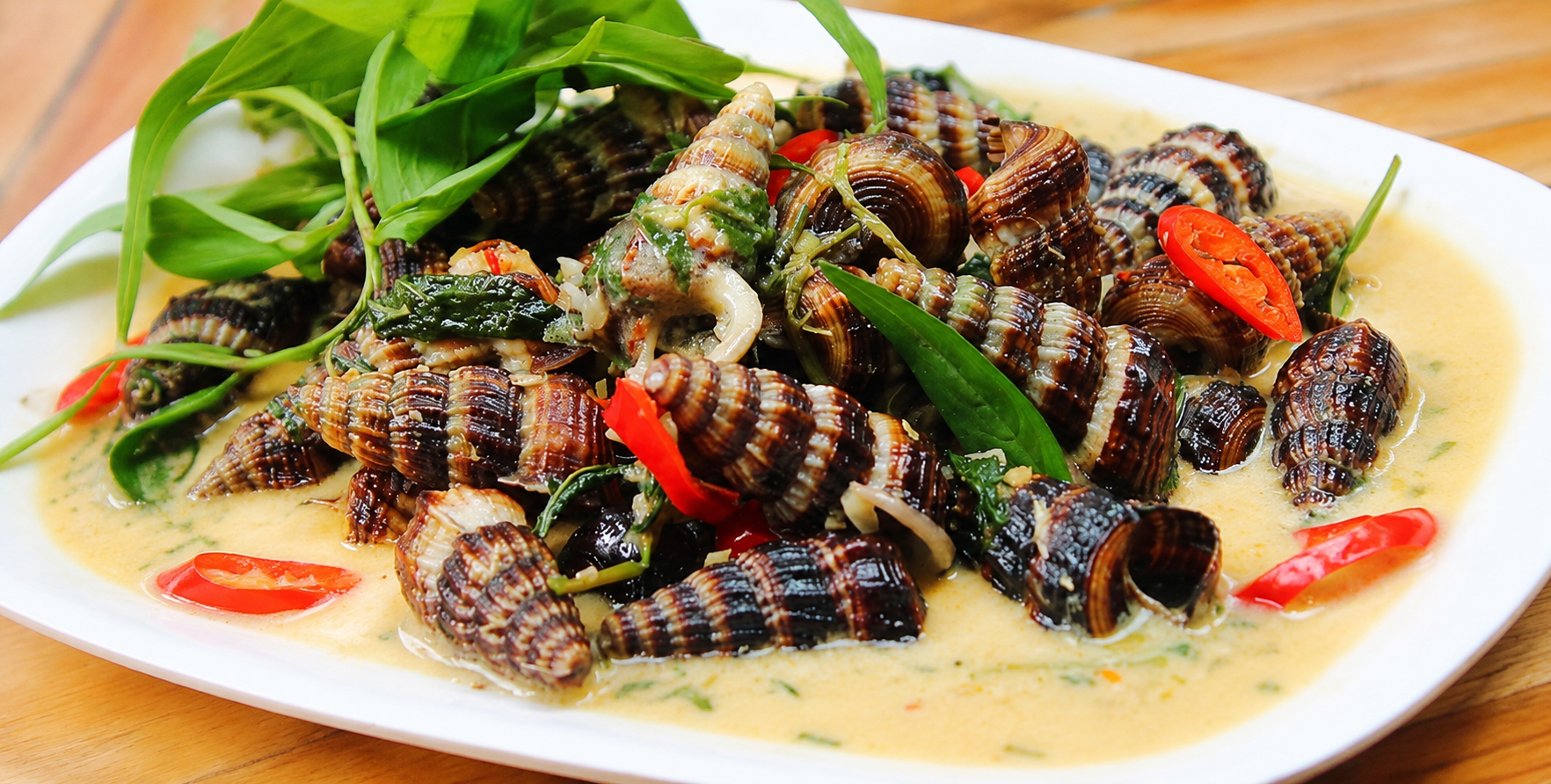 óc len xào dừa